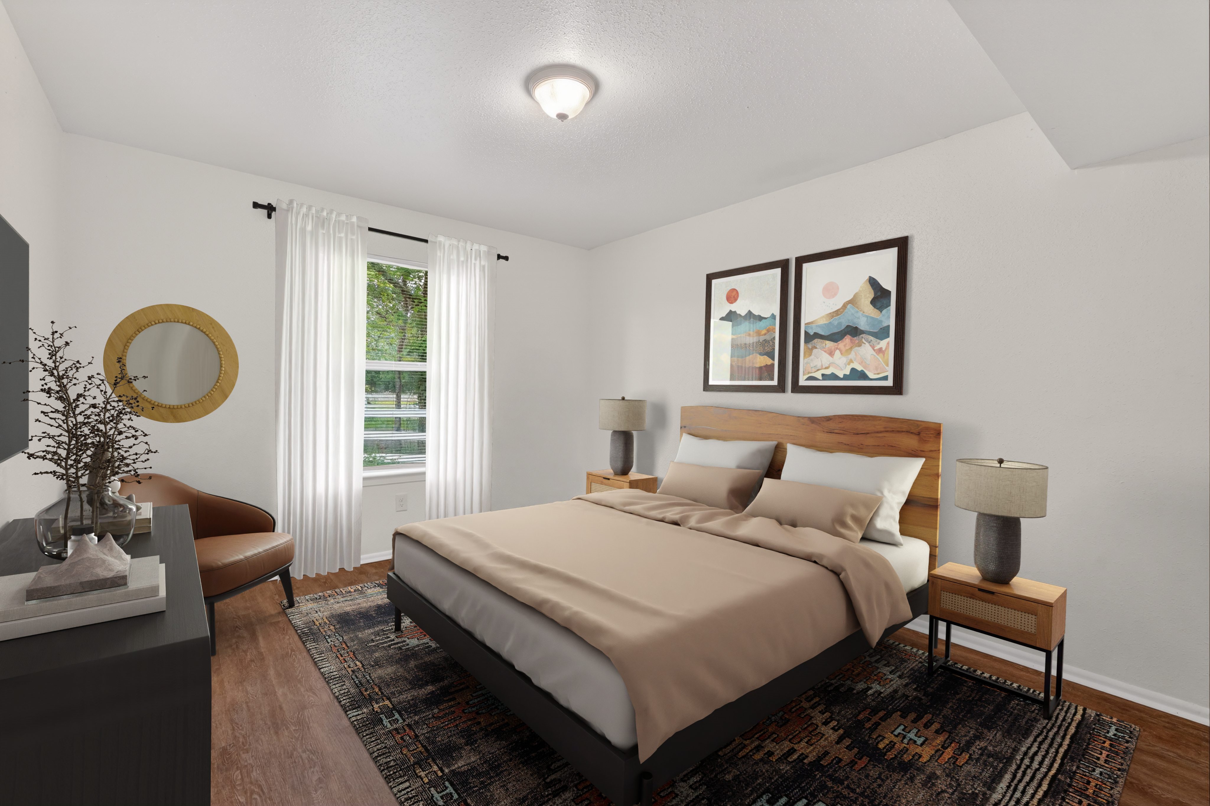 Bedroom at Dayton Park Apartments in Dayton TX